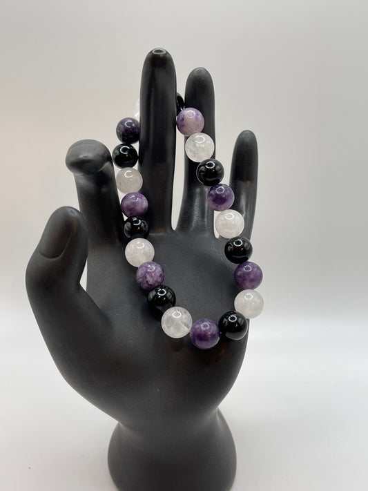 Amethyst, Onyx, and Quartz