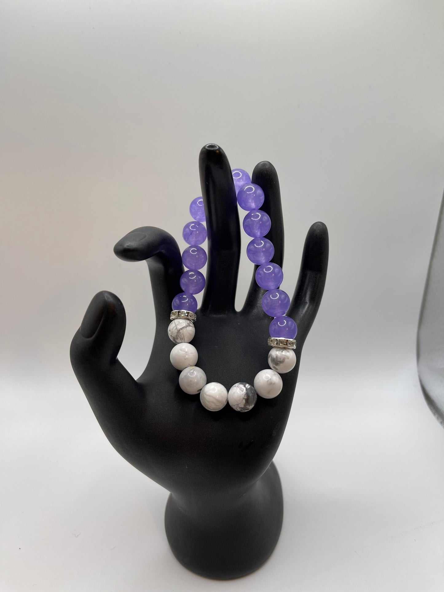 Purple Agate and Howlite