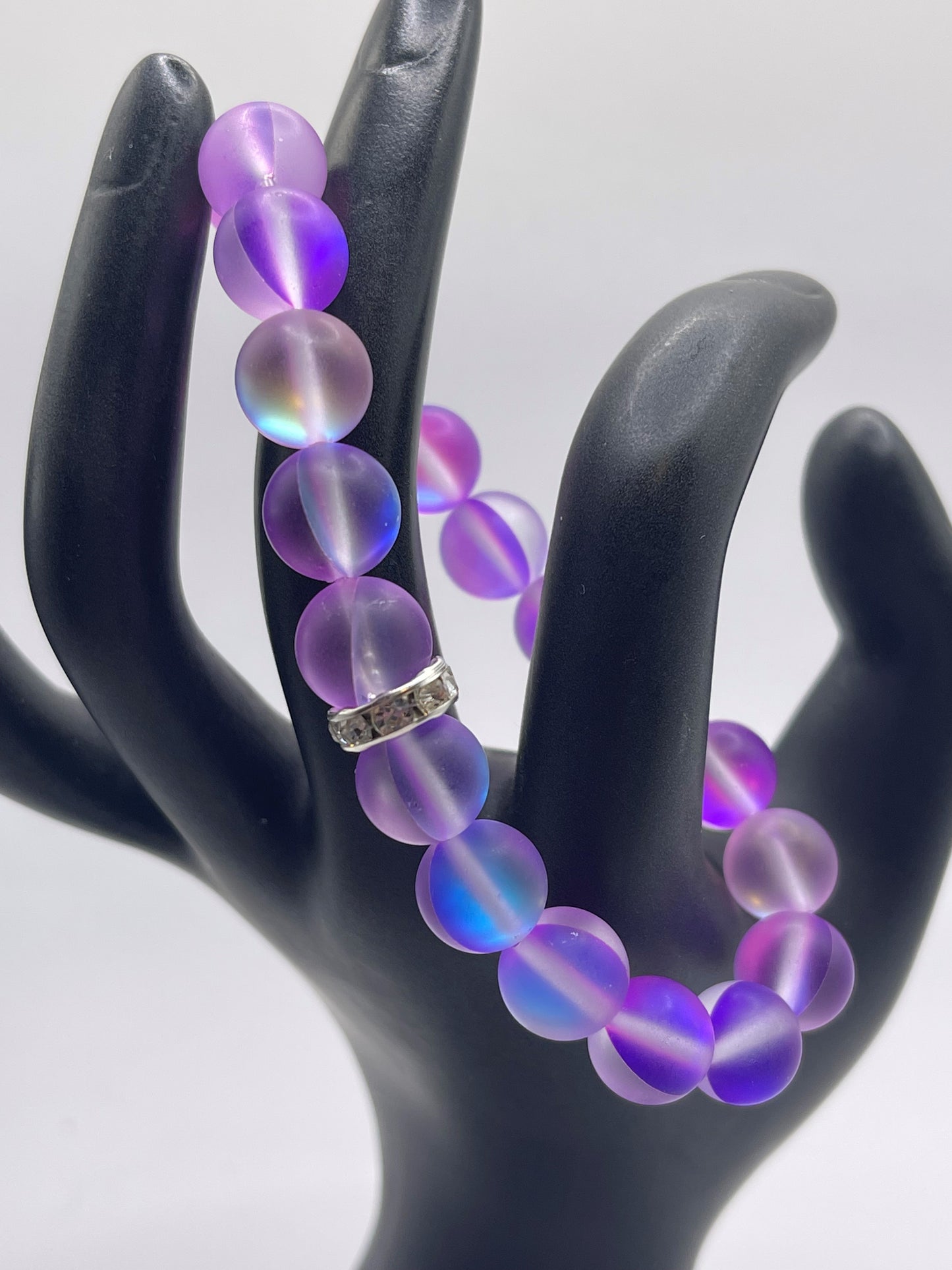 Purple color shifting Mermaid Glass braclet